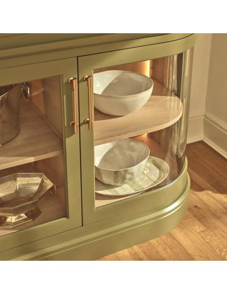 Neptune Henley Curved Glass Cabinet