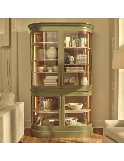 Neptune Henley Curved Glass Cabinet