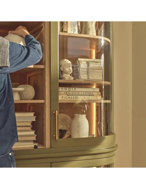 Neptune Henley Curved Glass Cabinet