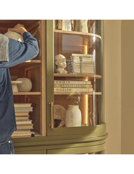 Neptune Henley Curved Glass Cabinet