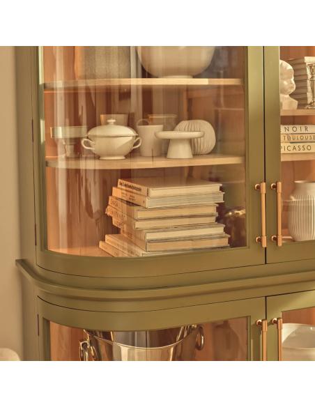 Neptune Henley Curved Glass Cabinet