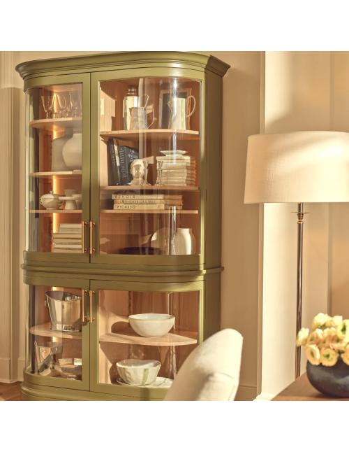 Neptune Henley Curved Glass Cabinet