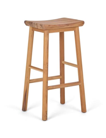 Neptune Walcot Teak Outdoor Garden Bar Stool