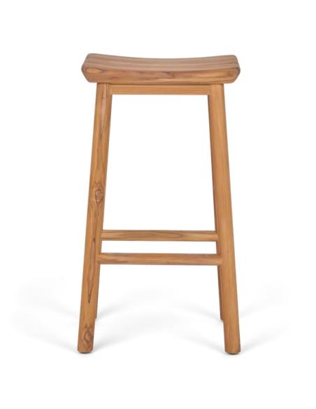 Neptune Walcot Teak Outdoor Garden Bar Stool