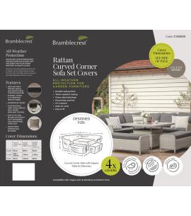 Bramblecrest Curved Corner Sofa Set Covers CVMS3X