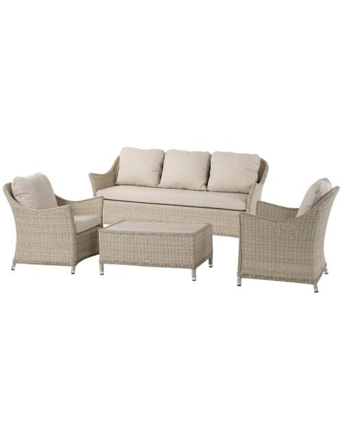 Bramblecrest Monterey Sandstone 3 Seat Sofa Set