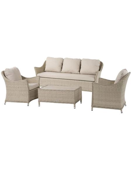 Bramblecrest Monterey Sandstone 3 Seat Sofa Set