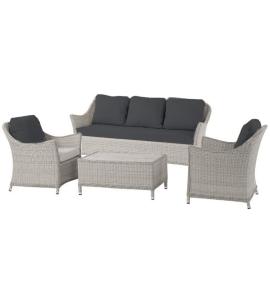 Bramblecrest Monterey Dove Grey 3 Seat Sofa Set