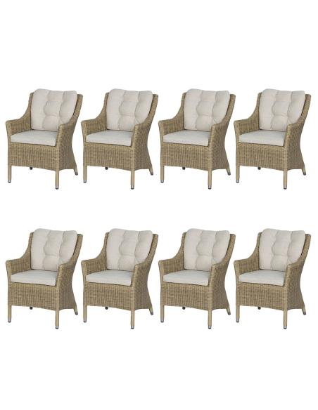 Bramblecrest Fairford Dining Armchairs (Set of 8) - Showroom Offer