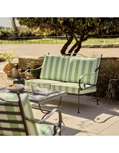 Neptune Cheltenham Sofa Set - Green Striped Cushions