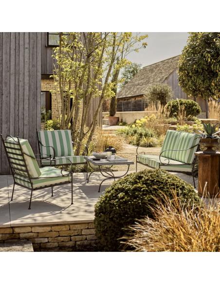 Neptune Cheltenham Sofa Set - Green Striped Cushions