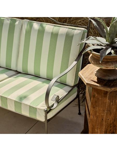Neptune Cheltenham Sofa Set - Green Striped Cushions