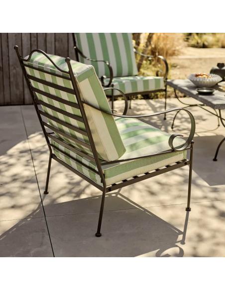 Neptune Cheltenham Sofa Set - Green Striped Cushions