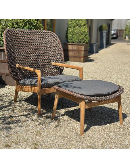 Gloster Kay High Back Lounge Chair with Ottoman – Showroom Ex Display Offer