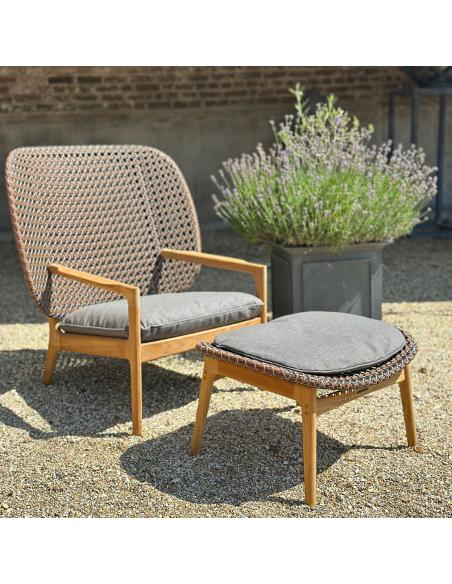 Gloster Kay High Back Lounge Chair with Ottoman – Showroom Ex Display Offer