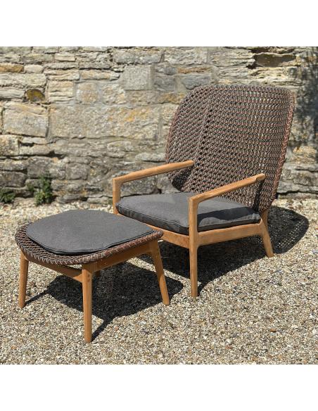 Gloster Kay High Back Lounge Chair with Ottoman – Showroom Ex Display Offer