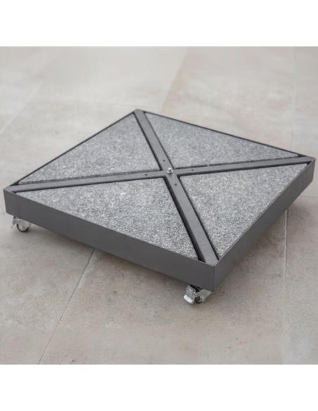 Bramblecrest Steel Frame with Wheels for Cantilever Parasol Granite Base