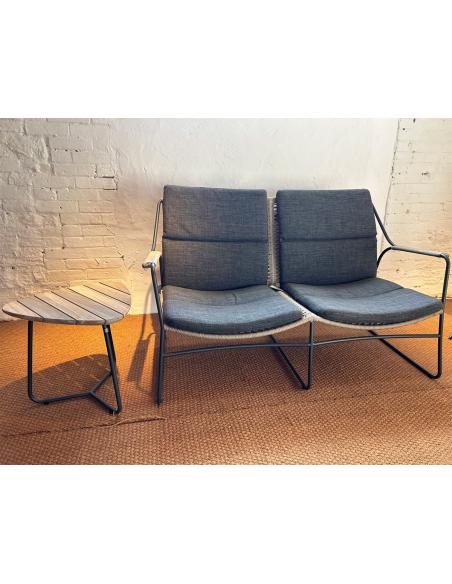 4 Seasons Outdoor Scandic 2 seater living bench & Coffee Table