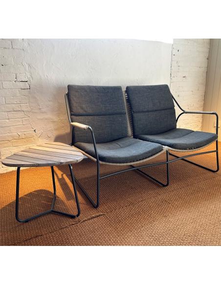 4 Seasons Outdoor Scandic 2 seater living bench & Coffee Table