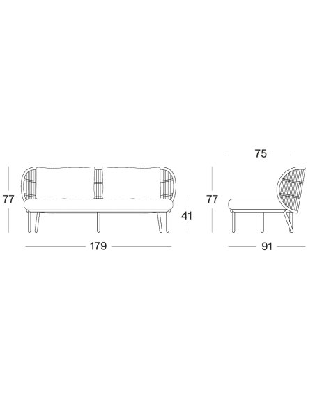 Vincent Sheppard Kodo Deep Sofa - Fossil Grey