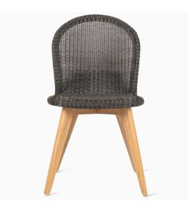 Vincent Sheppard Damien Dining Chair with Teak Base - Mocca