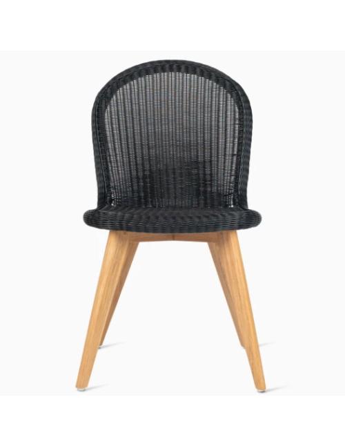 Vincent Sheppard Damien Dining Chair with Teak Base - Black