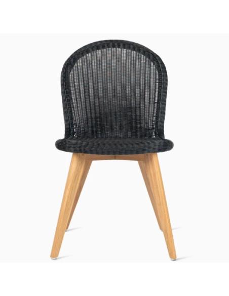 Vincent Sheppard Damien Dining Chair with Teak Base - Black