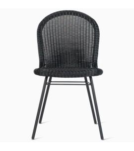 Vincent Sheppard Damien Dining Chair with Steel A Base - Black