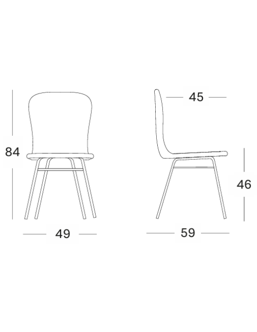 Vincent Sheppard Damien Dining Chair with Steel...