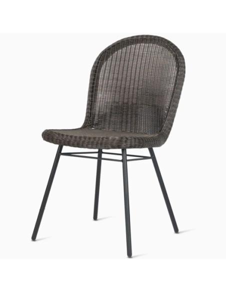 Vincent Sheppard Damien Dining Chair with Steel A Base - Mocca