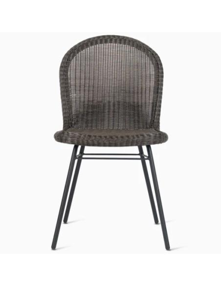 Vincent Sheppard Damien Dining Chair with Steel A Base - Mocca