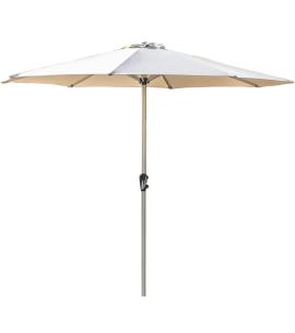 Bramblecrest 3.0m Aluminium Crank Handle Parasol - Stone