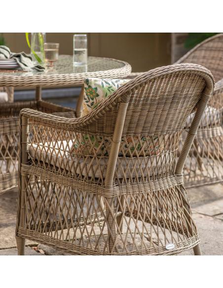 Bramblecrest RHS Rosemoor 8 Seater Elliptical Dining Set - Ex display
