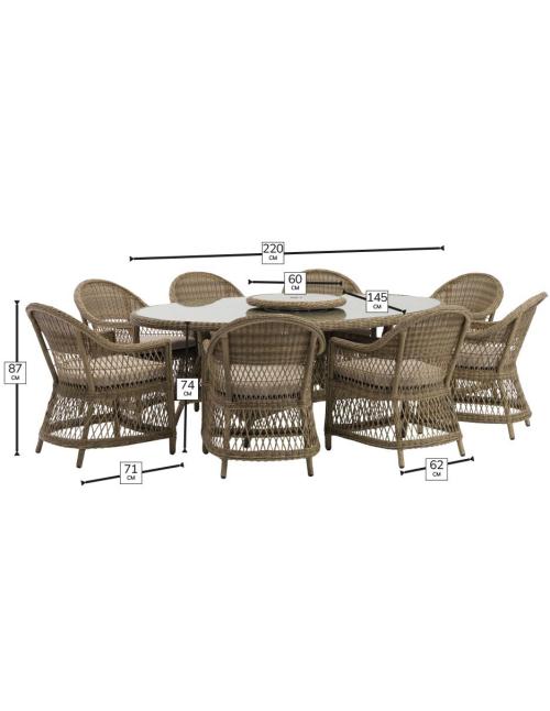 Bramblecrest RHS Rosemoor 8 Seater Elliptical...