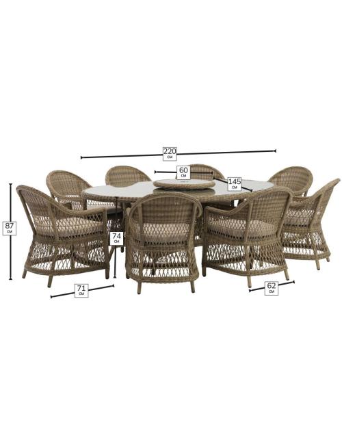 Bramblecrest RHS Rosemoor 8 Seater Elliptical...