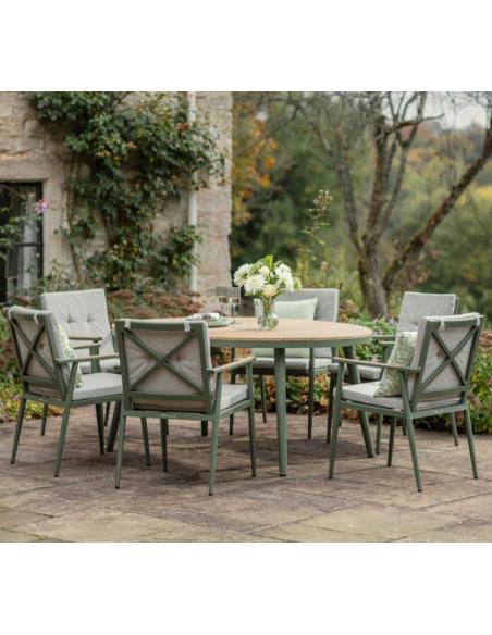 Bramblecrest RHS Wisley 6 Seater Oval Dining Set