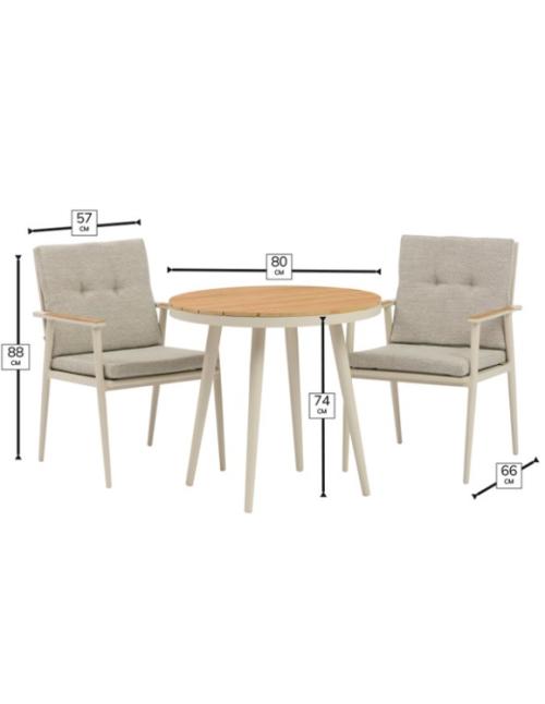Bramblecrest RHS Wisley Bistro Set - Mocha