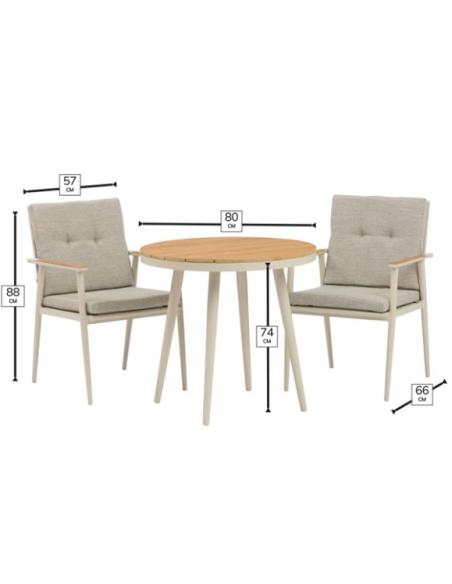 Bramblecrest RHS Wisley Bistro Set - Mocha