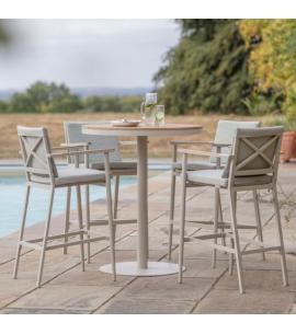Bramblecrest RHS Wisley Bar Table Set - Mocha