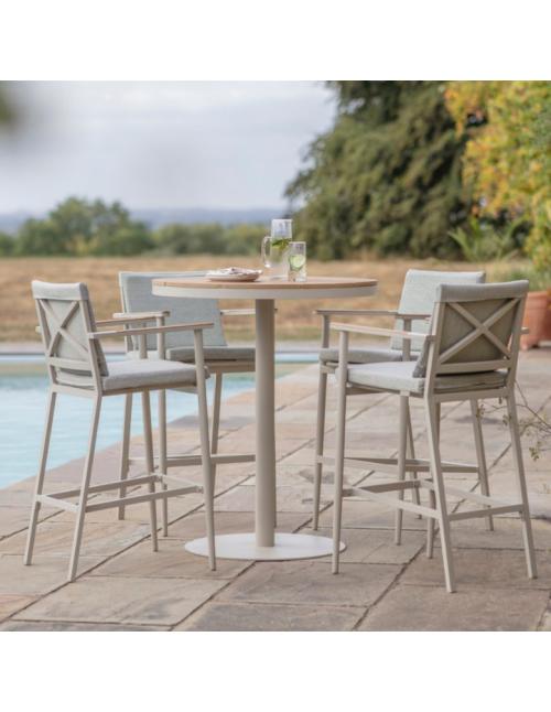 Bramblecrest RHS Wisley Bar Table Set - Mocha