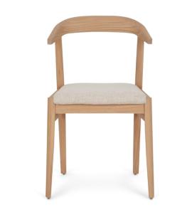 Neptune Borough Oak Dining Chair - Boucle Ecru