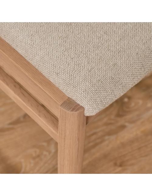 Neptune Borough Oak Dining Chair - Boucle Ecru