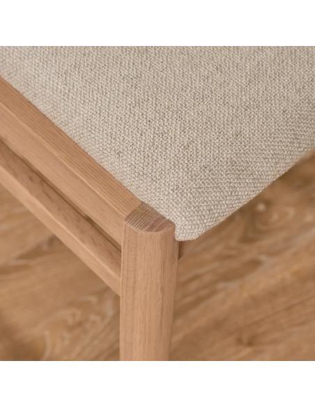 Neptune Borough Oak Dining Chair - Boucle Ecru