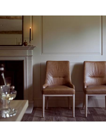 Neptune Ascot Dining Chair - Tan Leather