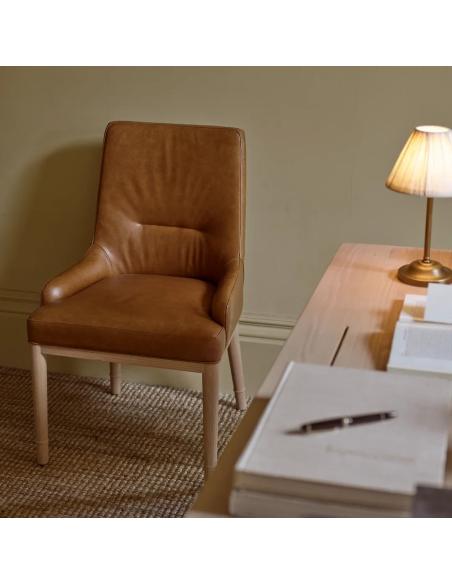 Neptune Ascot Dining Chair - Tan Leather