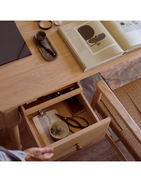 Neptune Eliot Oak Office Desk