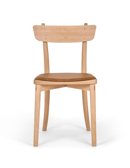 Neptune Stirling Oak Dining Chair - Tan Leather