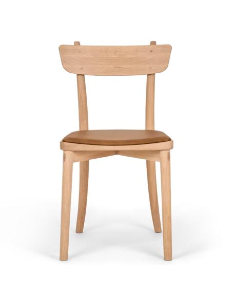Neptune Stirling Oak Dining Chair - Tan Leather