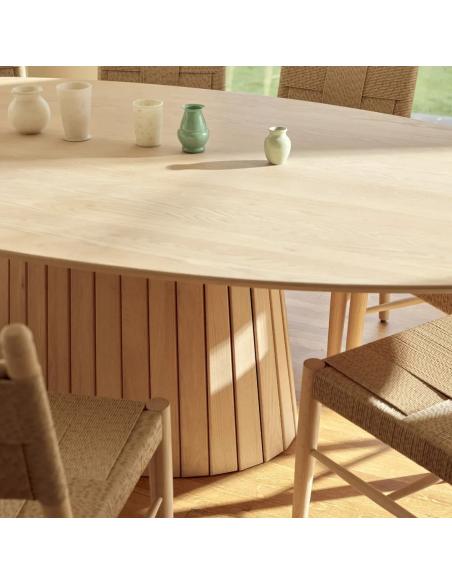 Neptune Stratford 10 Seater Oval Oak Dining Table