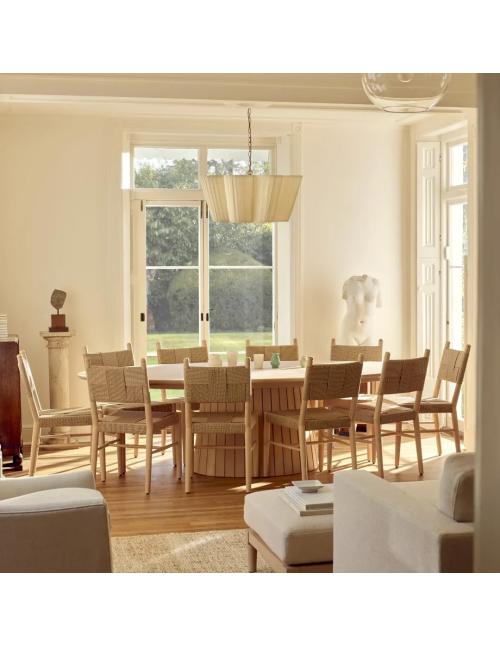 Neptune Stratford 10 Seater Oval Oak Dining Table